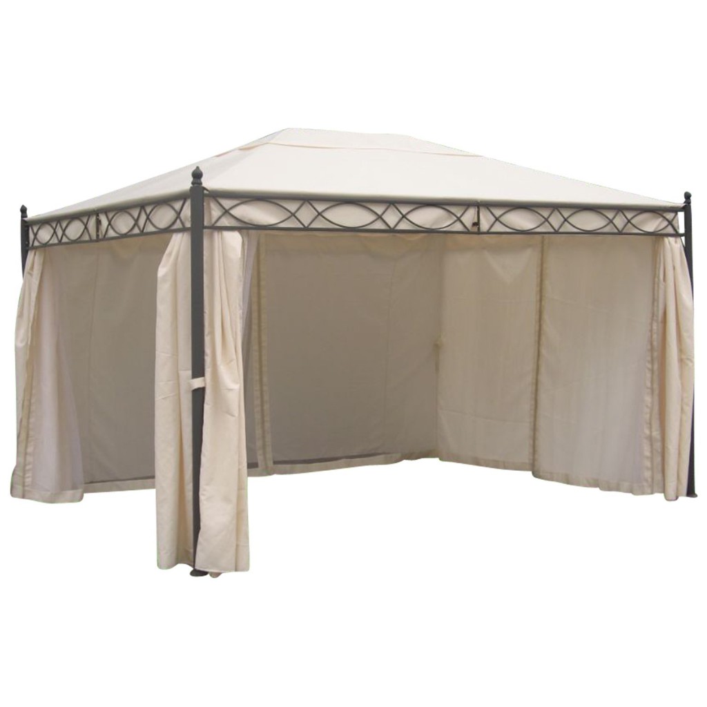 Pavillons günstig kaufen Pavillon 3x4 Rivoli mit Seitenteilen und Dach