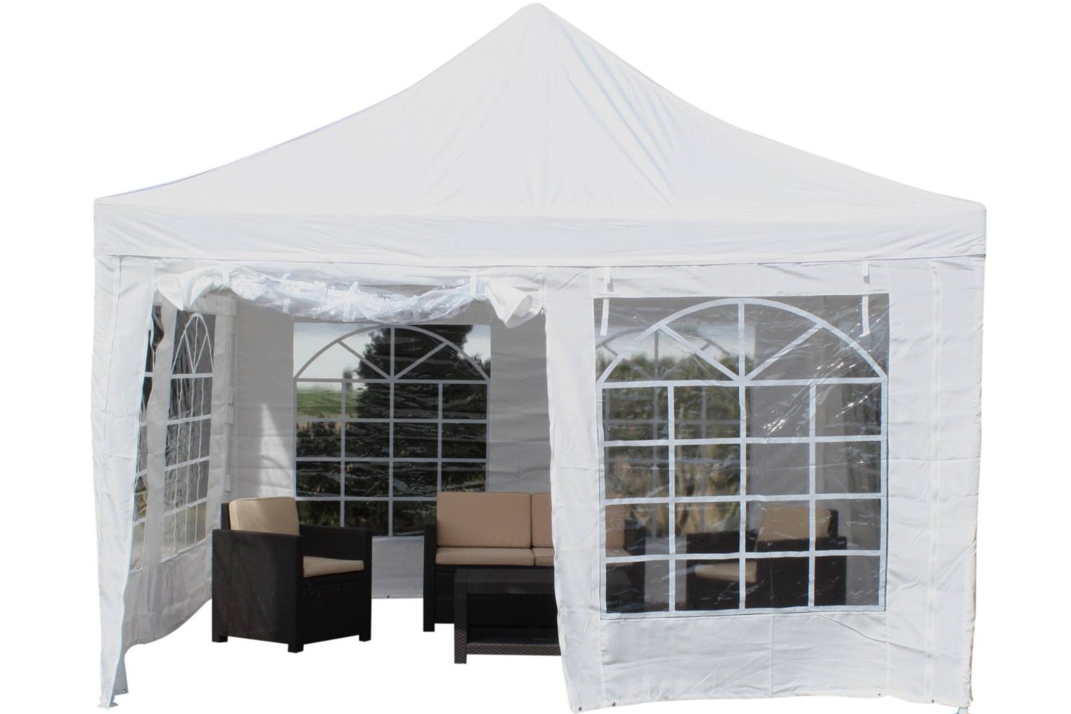 Pavillons günstig kaufen Pavillon 4x4 Pavillon Partyzelt weiß Festzelt